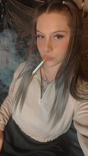 Only smoking fetish content on my OF — free subscription, join me!