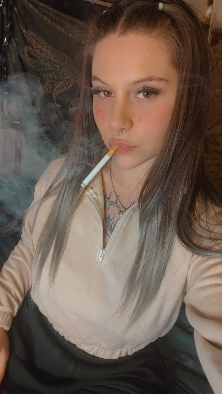 Only smoking fetish content on my OF — free subscription, join me!