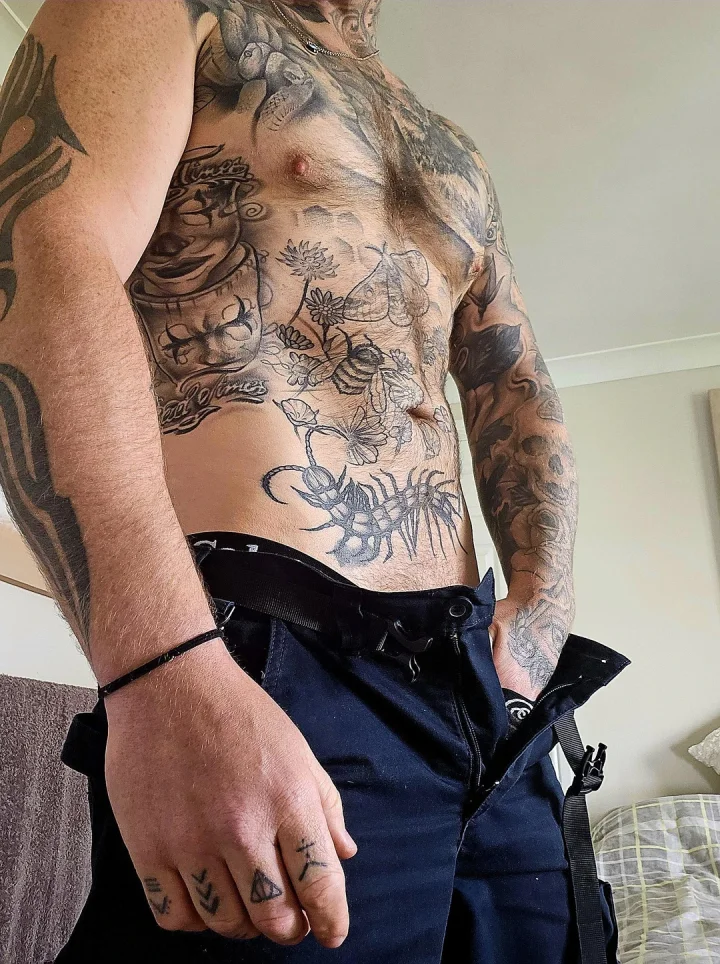 Pants pull picture of The guy next door