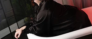 I’m gagging to show you what’s underneath this robe