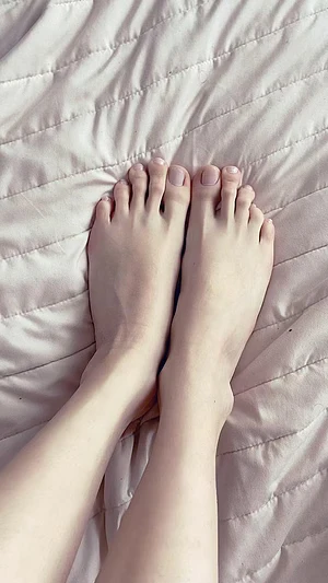 I was barefoot