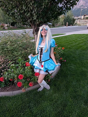 Alice in the garden