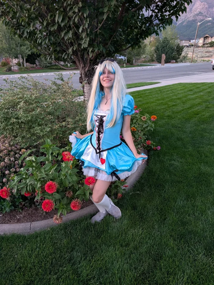 Alice in the garden