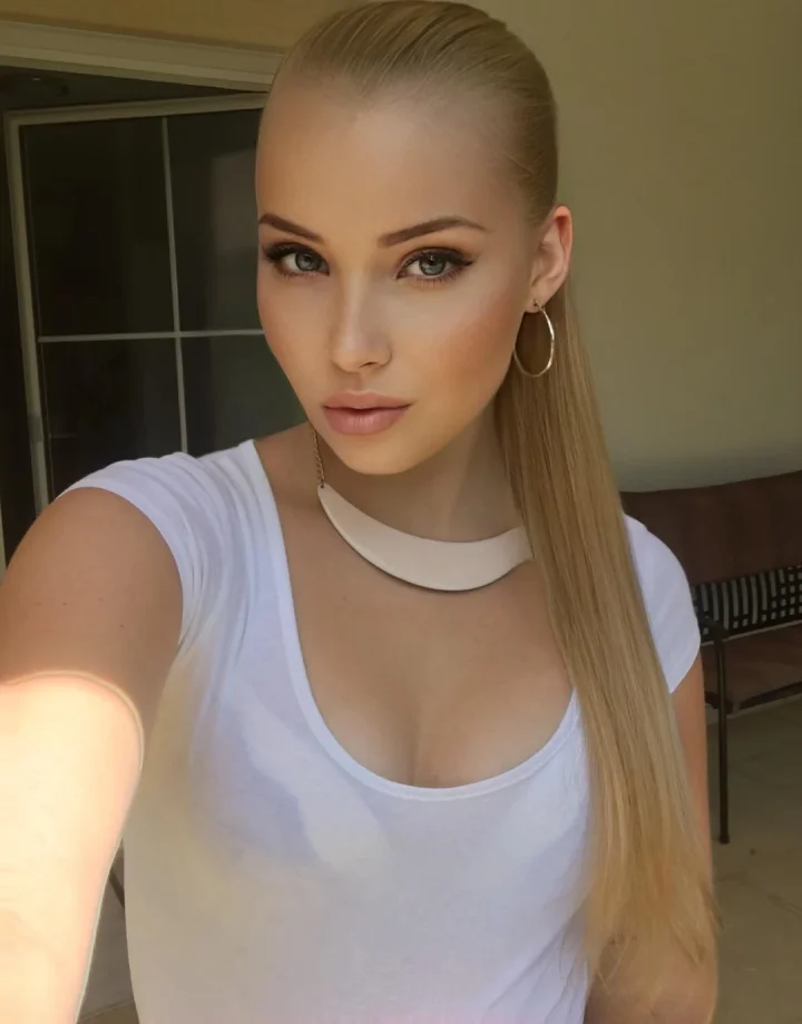 sleek hairstyle 😝