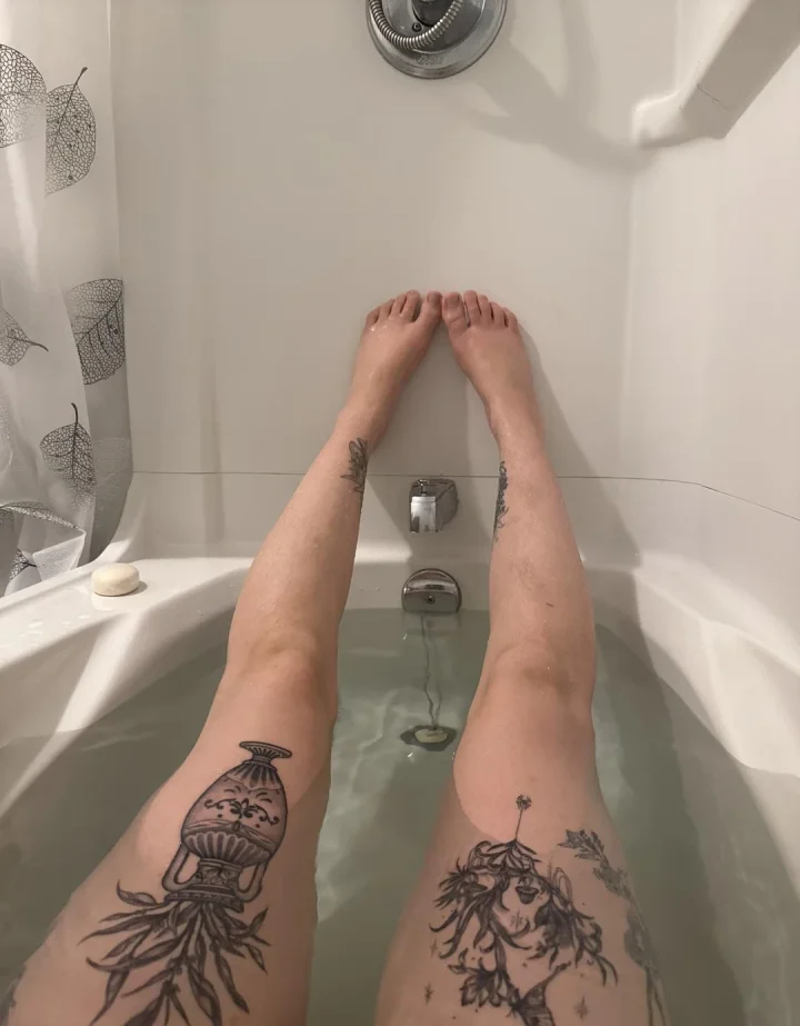 Nothing like a hot bath in the morning (0f below)