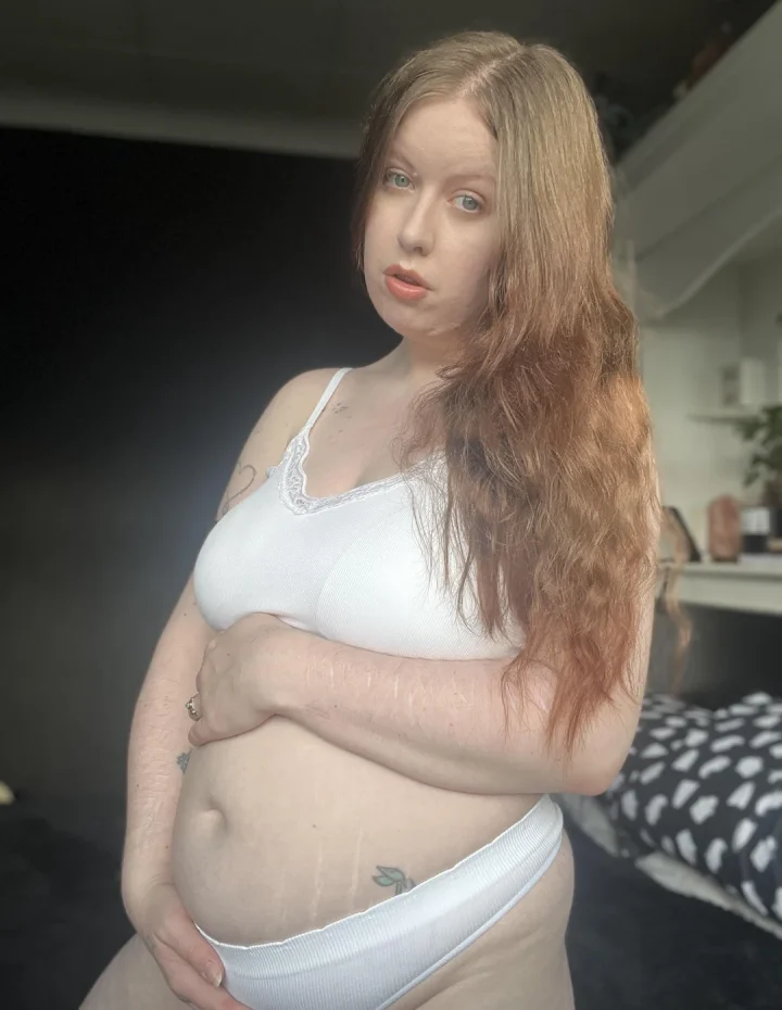First trimester baby bump is growing well!