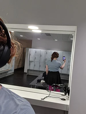 reverse mirror shot