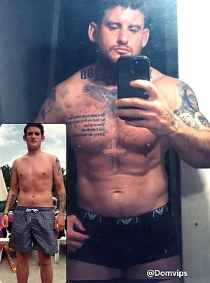 Before the muscle and tats or after 😈