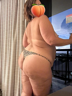 This ass needs a spanking for being so naughty on a work trip.