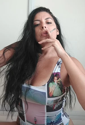 I'm everything you wanted, a pretty girl who smokes