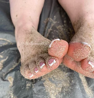 Just a little sandy toes…