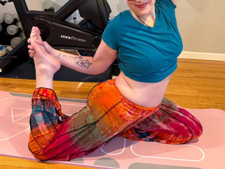 Getting grounded with some yoga
