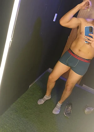 a man who trains and wants to show off his body