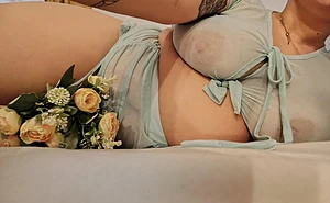 On the sheets that your wife perfumes whit so much love, and whit flowers mu boyfriend gave me, i wait for you, hot, wet, and eager for you to unload your cock insde me 🐽🐽🐽💖💖