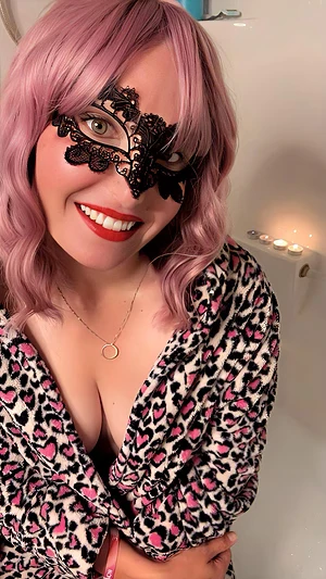 The fun starts when the robe falls to the floor…