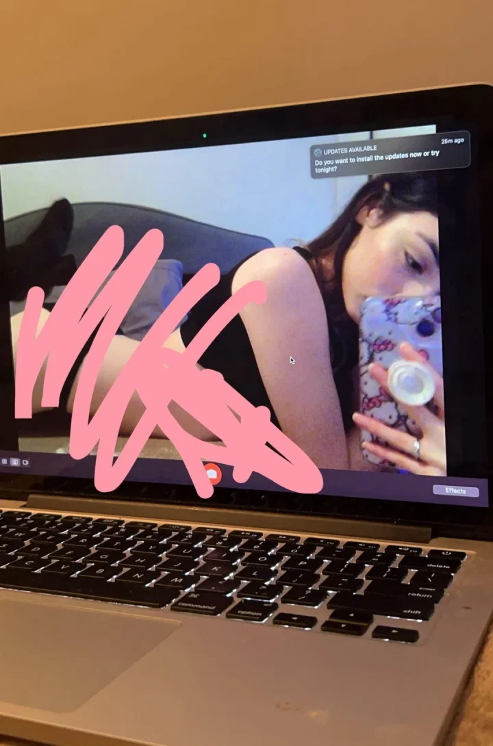 From side picture of pretty tatted baby