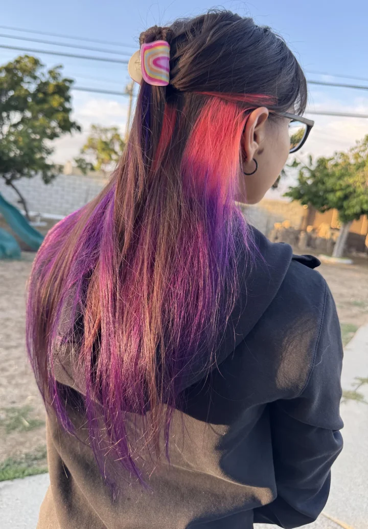 The hair is going to match my outfit so dam good