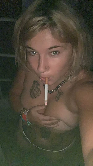 Just out here smoking in my panties