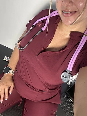 I can pretend to be your nurse and we can cheat on your wife