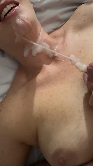 Made Hubby Cuck wait 10 days to cum and he almost drowned me!