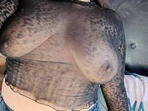 Milf tits in the sun, do I take them out?