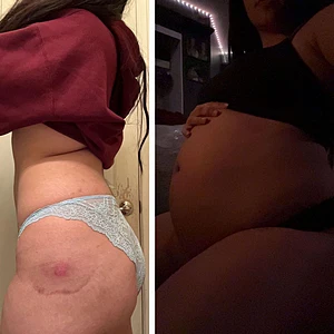 I just love how big my belly can get 🥰