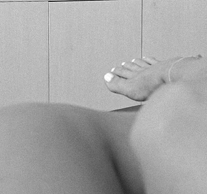 Feet in black and white