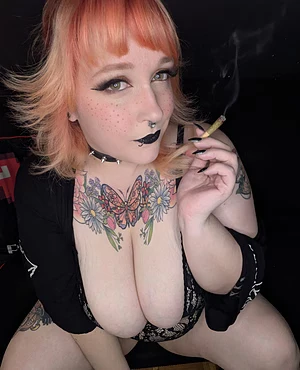 I may smother you with my tits between puffs