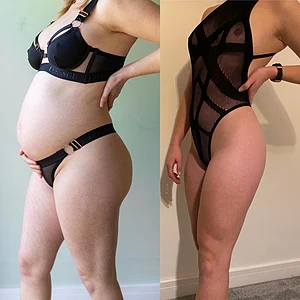 My before and after at 6 months Pregnant!