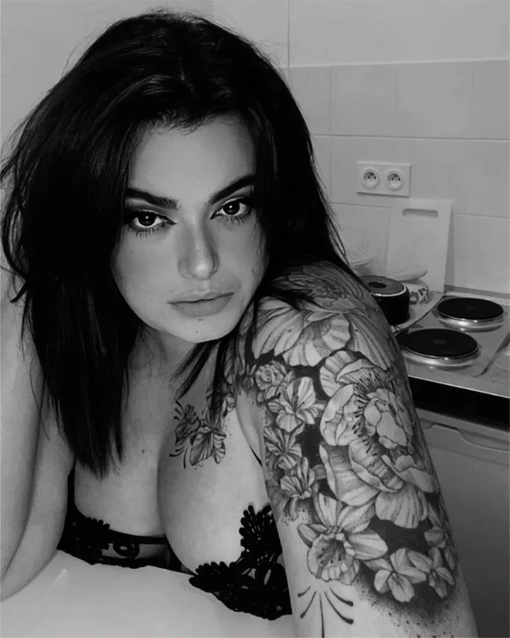 Greyscale picture of Bake with Emily 🥧
