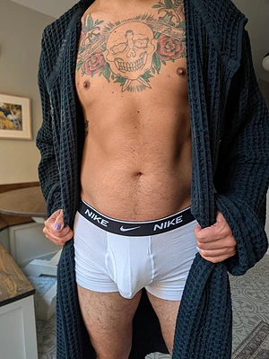 This DILF finally gets to bust out the comfy robe!