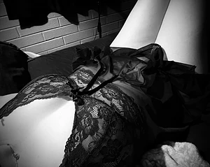 I love the way my body looks in black and white gothic life