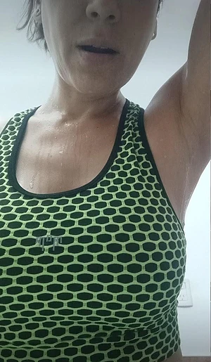 After training, my armpits are talking