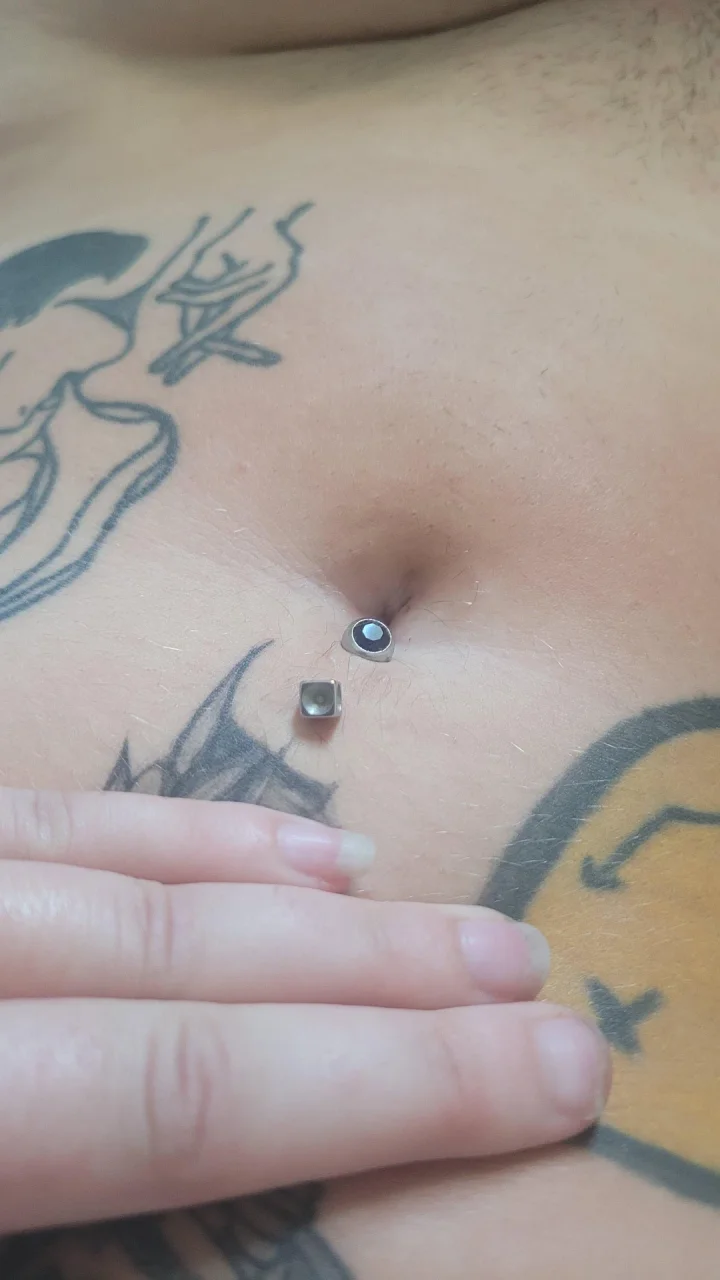 My belly button is craving some attention – Chest tattoo picture of Love (@lovleywhitegirl)