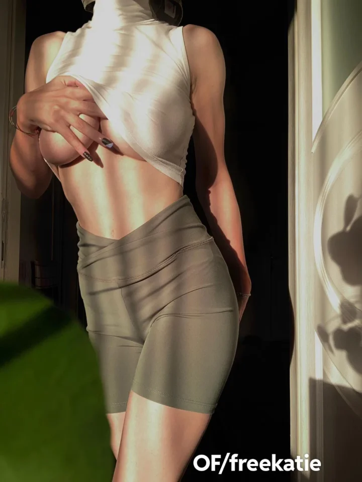 One breast out picture of Katie